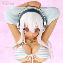 (image for) Super Sonico 1/2 Suntanned Black Bikini