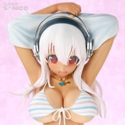 (image for) Super Sonico 1/2 Suntanned Black Bikini